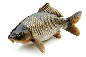 Naklejka premium Common Carp: Detailed Close-up