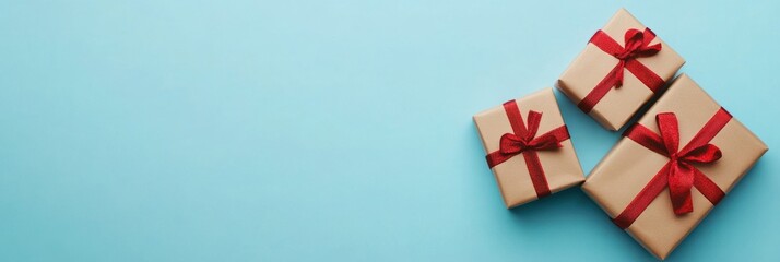 Gift box for holiday closeup view