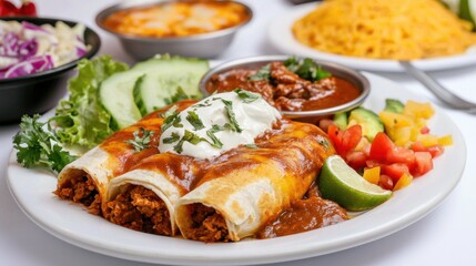 Vibrant Honduran Enchiladas with Traditional Toppings