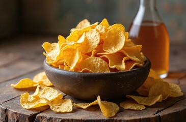 potato chips in a bowl