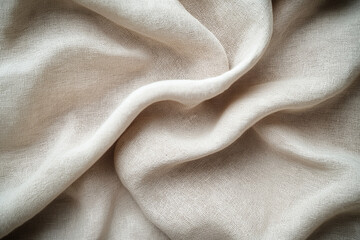 Natural linen material textile canvas texture background   