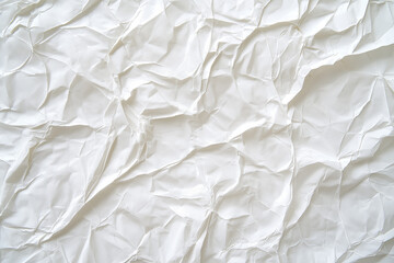 Obraz premium Blank white crumpled and creased paper poster texture 