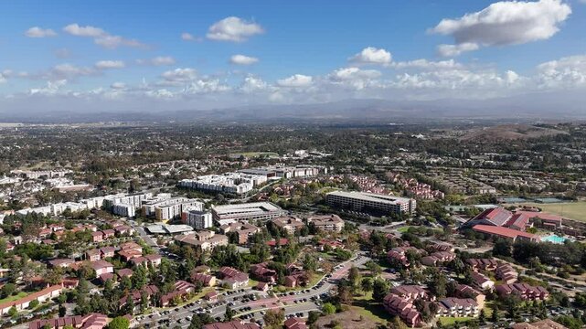 Housing near UCI (University of California Irvine) in the city of Irvine in Orange County, Southern California