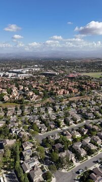 Homes near UCI (University of California Irvine) in the city of Irvine in Orange County, Southern California