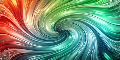 Fototapeta premium Abstract Fluid Swirl with Glowing Highlights and a Faded Background