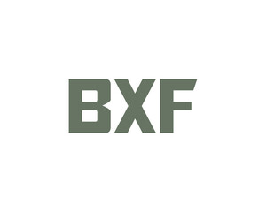 BXF logo design vector template. BXF