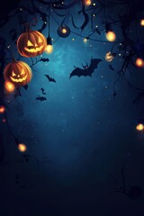 Fototapeta premium Background template with copy text for Halloween poster design