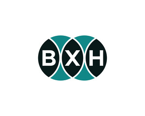 BXH logo design vector template. BXH