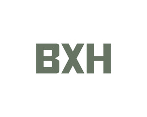 BXH logo design vector template. BXH