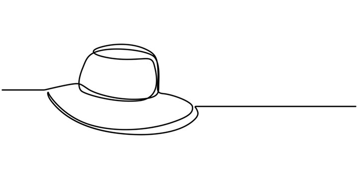 recommend clip art: Cowboy hat continuous one line drawing vector illustration. Premium vector, Boater Hat Continuous Line Icon, Continuous one line drawing lady hat cap icon vector illustrations, An abstract felt hat.
