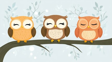 Cute cartoon owl. Halloween decoration.