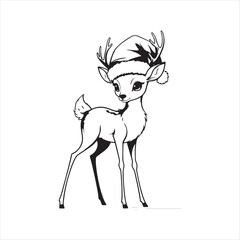 chibi reindeer christmas