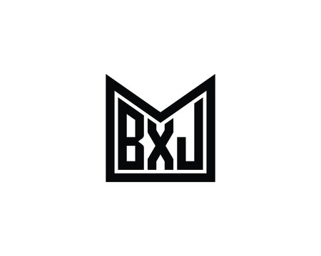BXJ logo design vector template. BXJ