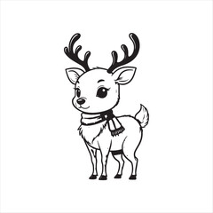 chibi reindeer christmas