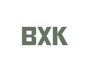 BXK logo design vector template. BXK