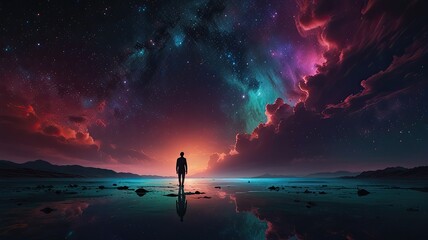Obraz premium Journey Through the Cosmic Abyss