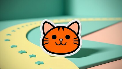 Obraz premium Cute orange cat