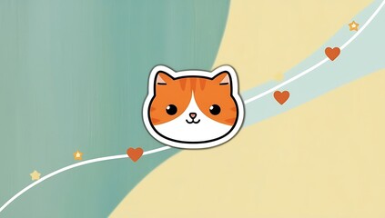 Obraz premium Cute orange cat