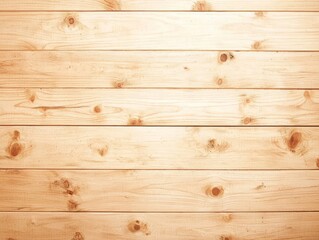 Fototapeta premium A smooth, light-colored wooden surface with visible knots and grain patterns.