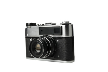 PNG, Retro camera isolated on white background