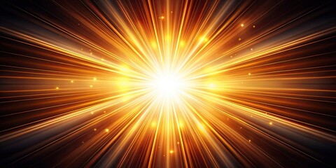 Obraz premium Glowing light explosion with rays and bright flash, light flare, glowing, explosion, light effect, ray, shining, sun