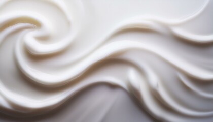 Obraz premium Smooth texture of skin care cosmetic cream