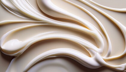 Obraz premium Smooth texture of skin care cosmetic cream