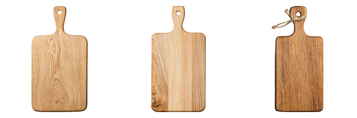 Fototapeta premium Exploring the Aesthetic Appeal of Wooden Cutting Boards A Culinary Essential for Every Kitchen