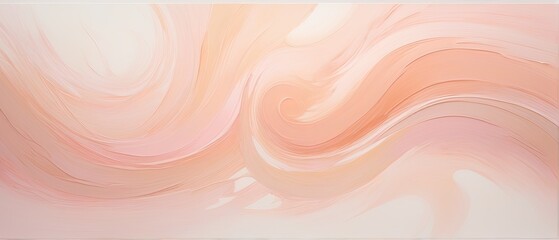 Abstract Swirls of Peach and Cream