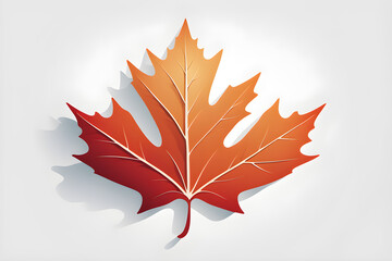 Fototapeta premium autumn leaves background, red and yellow stars, maple leaves isolated on white