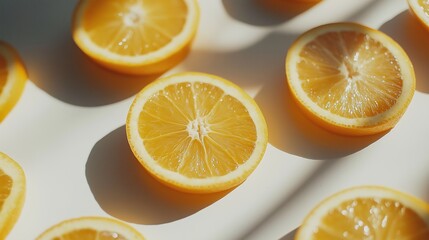Slices of fresh orange