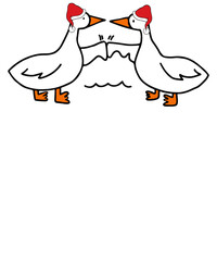 Goose Bumps Goose Merry Chrismas