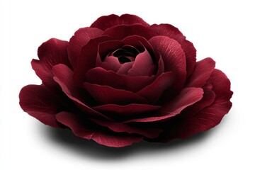 Stylized Red Flower in 3D Illustration