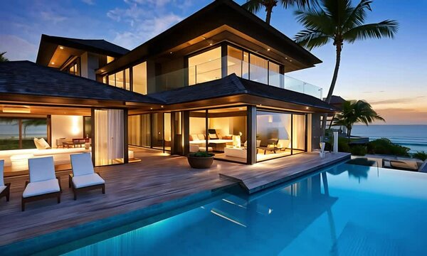 Luxury Villa Overlooking Blue Horizon
