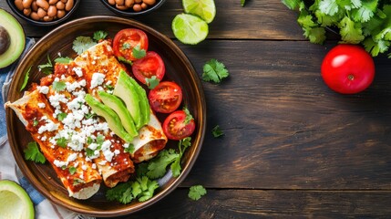 Delicious Honduran Enchiladas with Refried Beans and Cheese