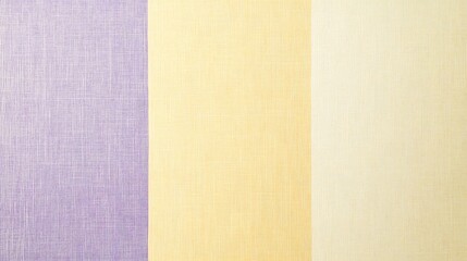 Abstract Striped Pattern of Purple, Yellow, and White