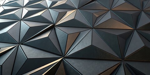 A Textured Geometric Pattern of Interlocking Triangles with a Subtle Metallic Sheen
