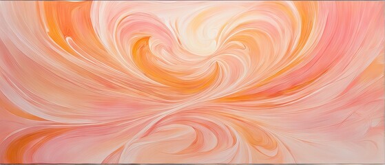 Obraz premium Abstract Swirling Painting in Warm Colors