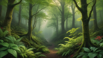 Fototapeta premium morning in the forest