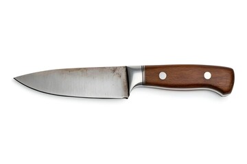 Chef Knife on White Background.