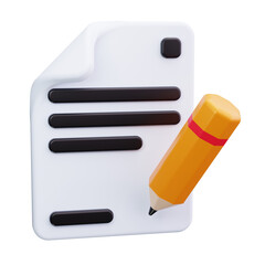 signature verification 3d Render Icons