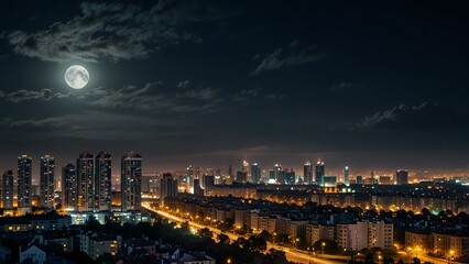 Fototapeta premium night view of the city