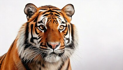 Fototapeta premium tiger on white background
