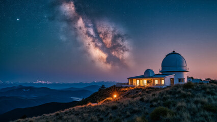 Obraz premium Astronomy Observatory at Night