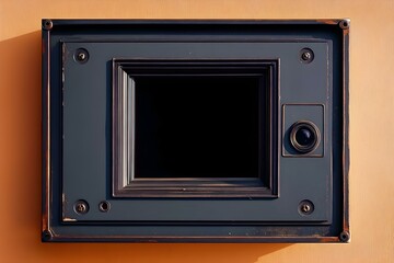 Obraz premium Vintage Medium Format Camera with Empty Film Frame