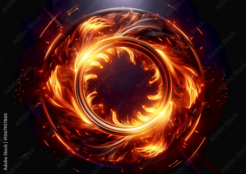 Poster abstract background. luminous swirling. elegant glowing circle. sparking particle. space tunnel. glo