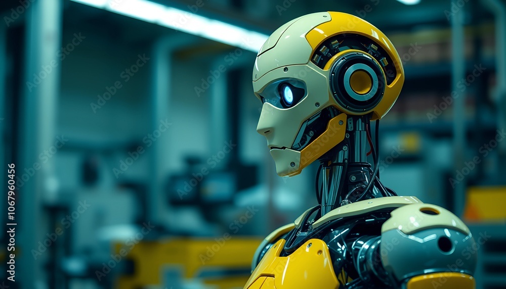 Poster smart automation: enhancing efficiency with humanoid robots in manufacturing