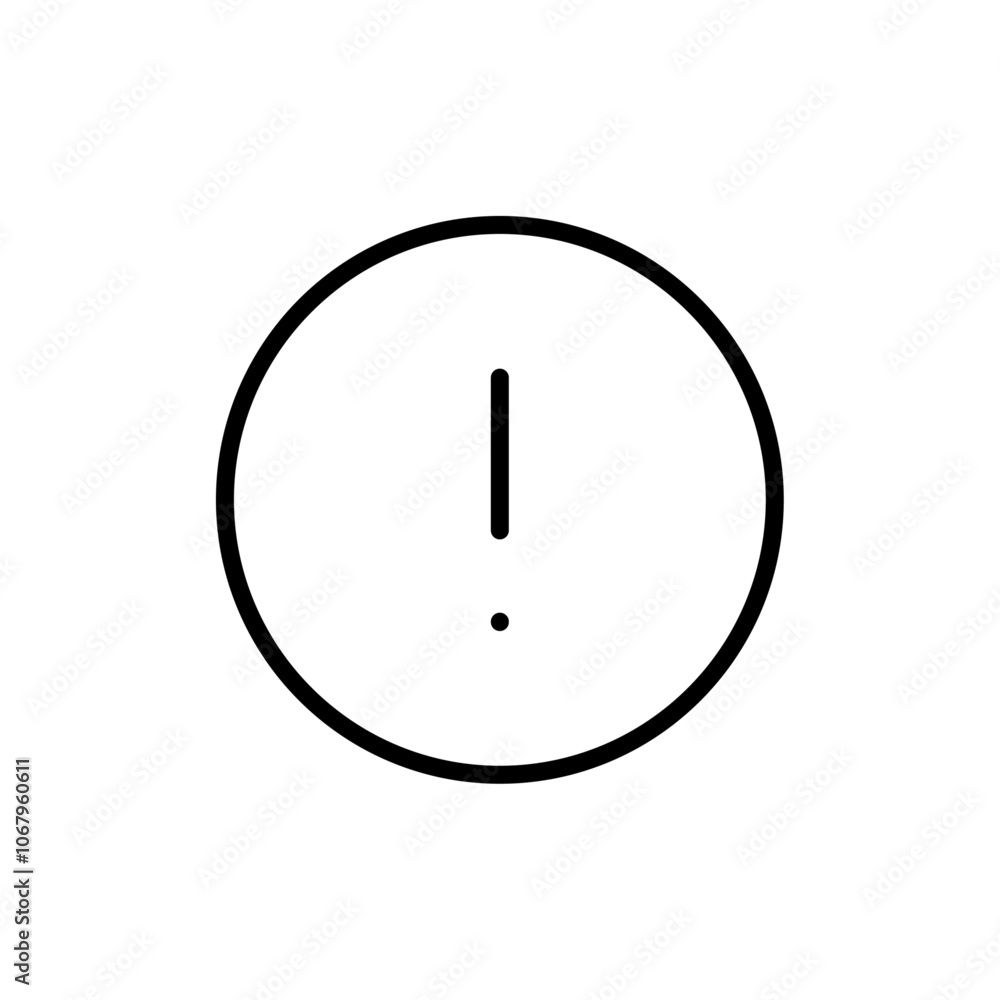 Poster Alert icon Outline vector for web ui