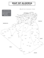 African Countries Geography Political map. Political map of country with capital, province or state capital, major cities and town.