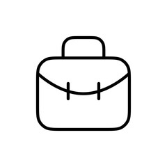 Briefcase icon Outline vector for web ui